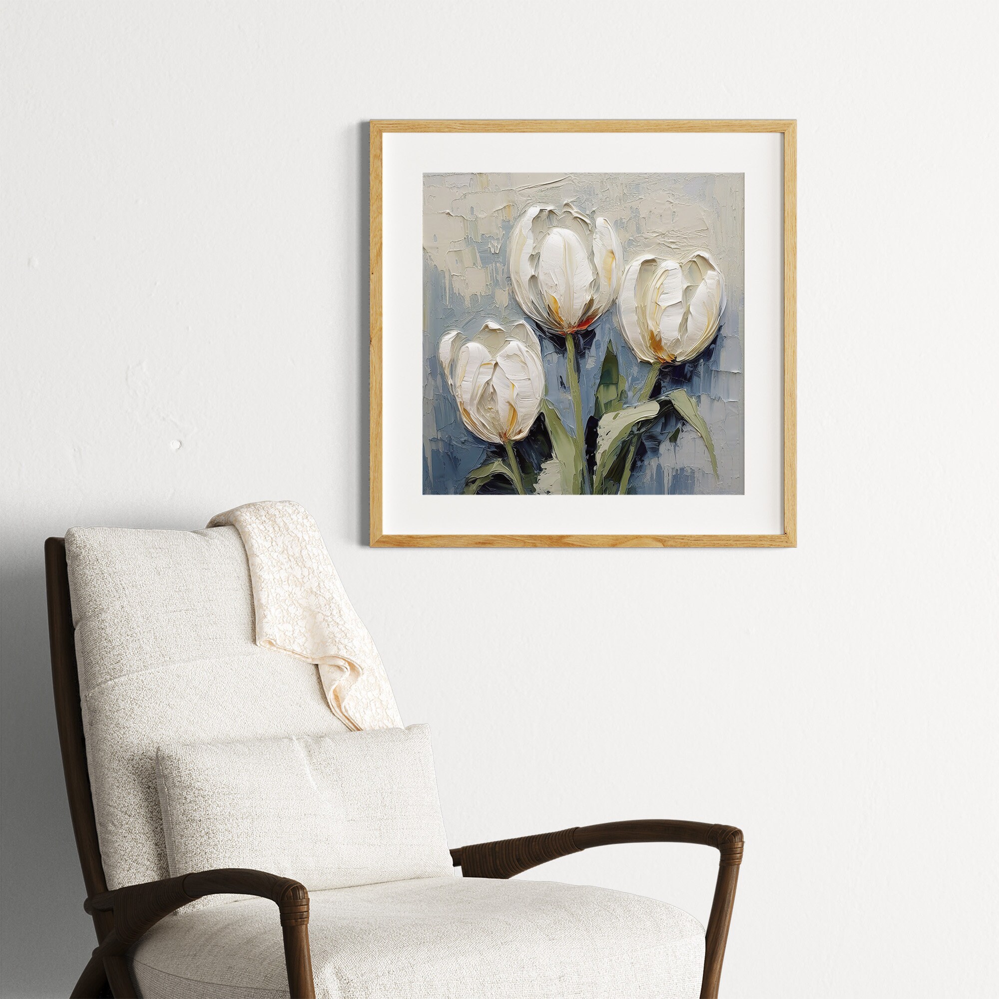 チューリップの油絵 花の絵画 花の壁アート - Etsy 日本