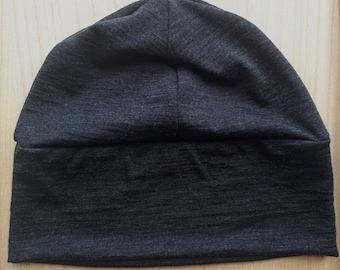 Merino Beanie, Dark Charcoal