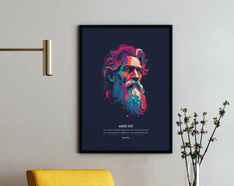 Affiche Amor Fati : philosophie stoïcienne Impression artistique