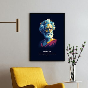 Seneca Poster - Memento Mori - Stoic Latin Inspirational Poster