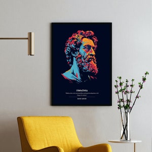 Marcus Aurelius Poster - Sympatheia Poster - Stoic Latin Inspirational Poster