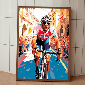 Thibaut Pinot Poster - French Cyclist - Tour De France - Unchained