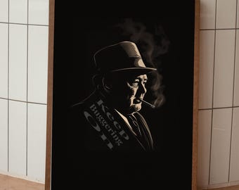 Continua a fare il bravo - Poster di Winston Churchill / Citazione ispiratrice di Churchill da parete