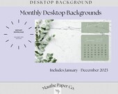 Minimalist Desktop Organizer, Monthly, 2023, Desktop organizer wallpaper