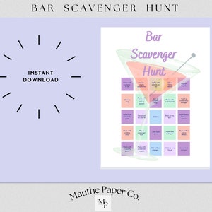 Bar Schnitzeljagd, Bachelorette Schnitzeljagd, Bachelorette Spiel