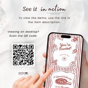Special Delivery Baby Shower Web Invitation | Pizza Invite with RSVP & Music | Editable Canva Template image 2