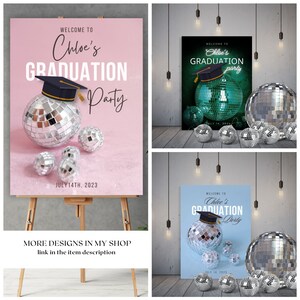 Graduation Welcome Sign Template, Editable Graduation Sign, Photo Graduation Poster, Graduate Decor, Senior, College Graduation Party |SARAH
