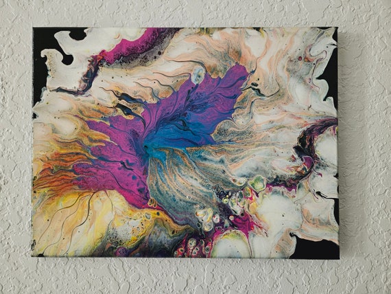 アクリル絵　オリジナル作品　キャンバス　イラストレーション キャンバスに描かれたアクリル画 12