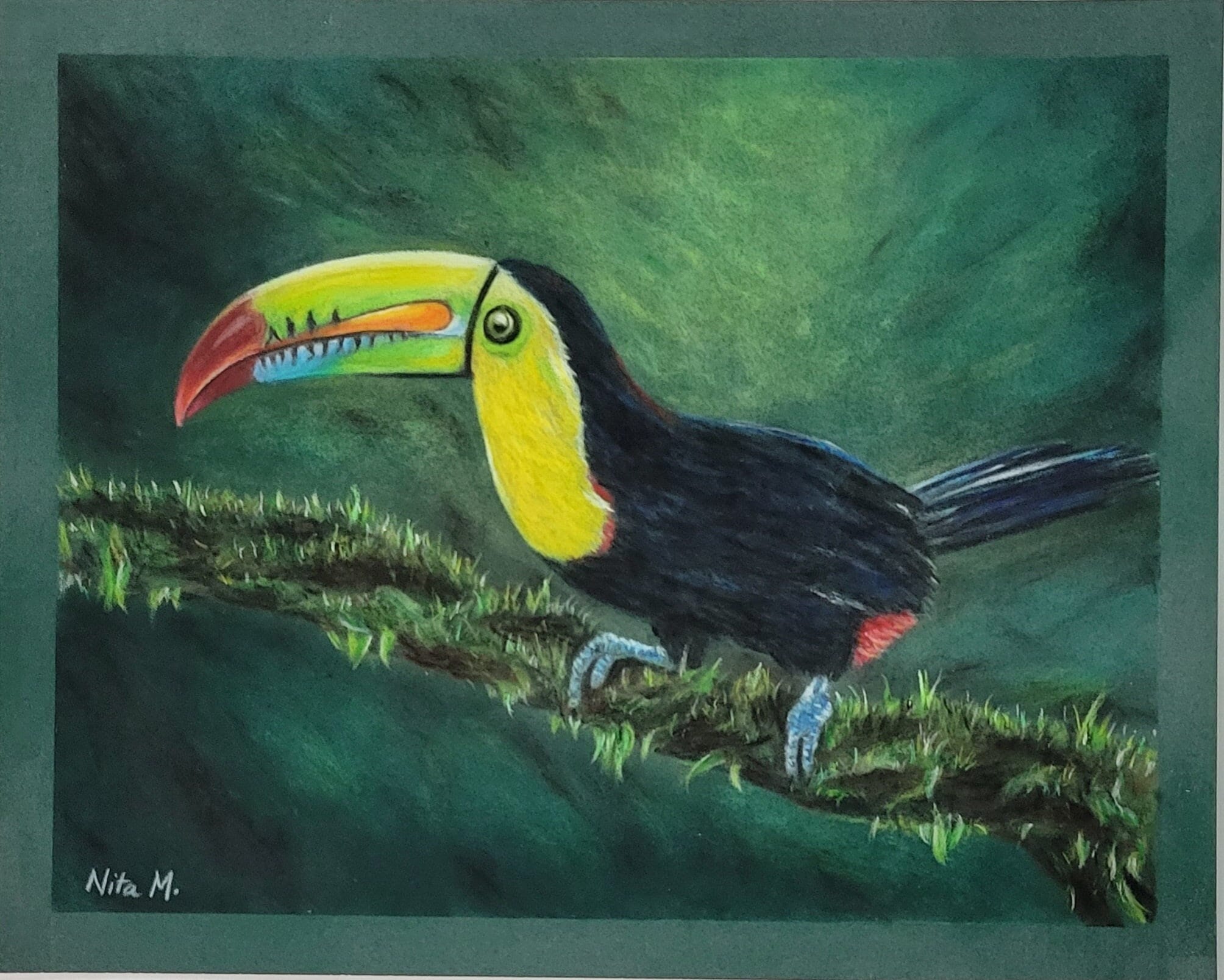 hunt 色鉛筆画 パステル hunt 色鉛筆画 パステル