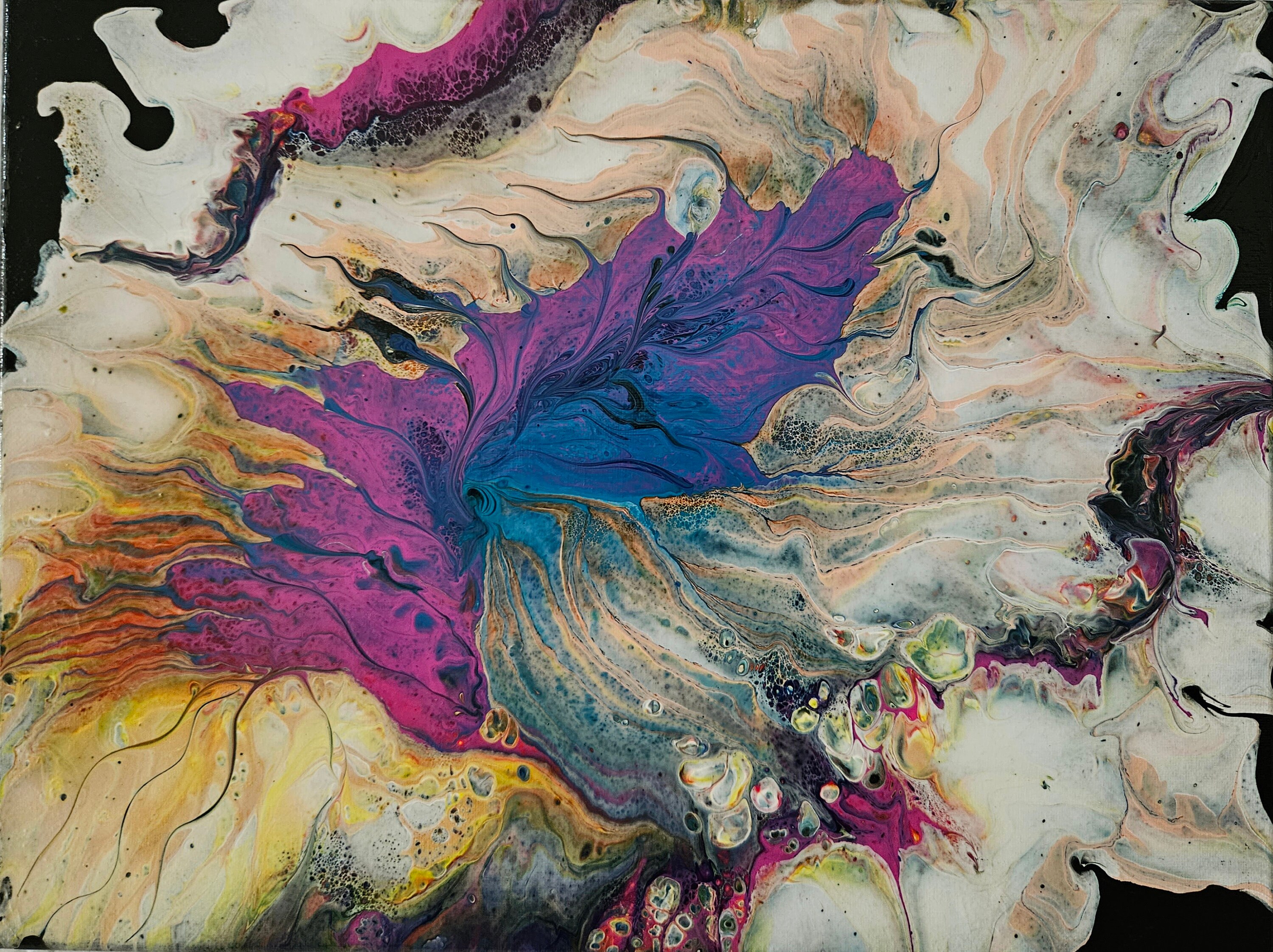 アクリル絵　オリジナル作品　キャンバス　イラストレーション キャンバスに描かれたアクリル画 12