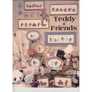 Teddy n Friends Cross Stitch Pattern Booklet Dale Burdett Teddy Bear