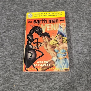 An Earth Man on Venus Ralph M. Farley Avon Pocket Sized PB #285 Sci Fi 1950