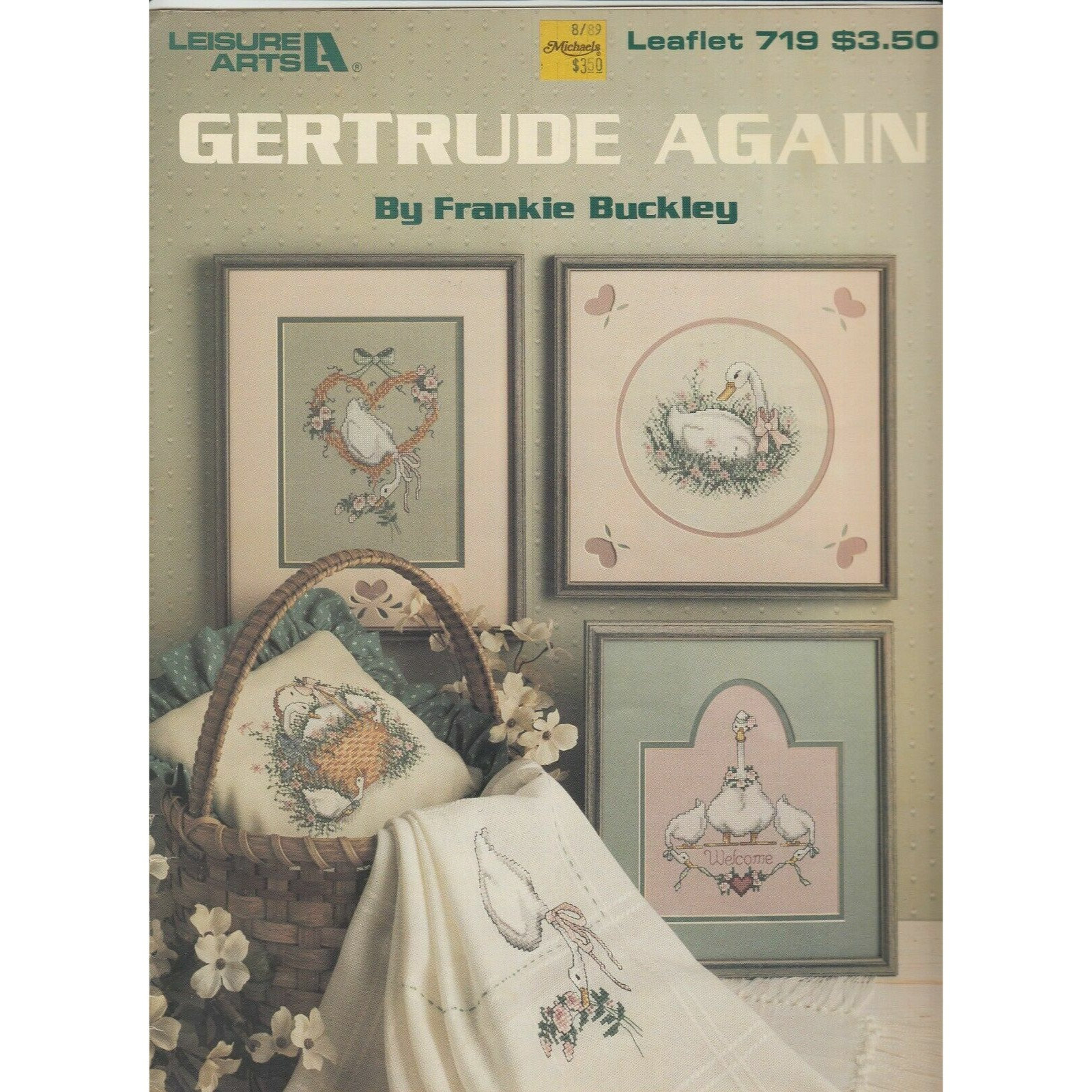 Gertrude & Friends and Gertrude Again Counted Cross Stitch Pattern Books 