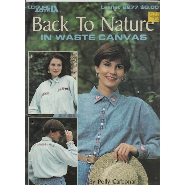 Leisure Arts Back to Nature Waste Canvas Cross Stitch Leaflet 2277