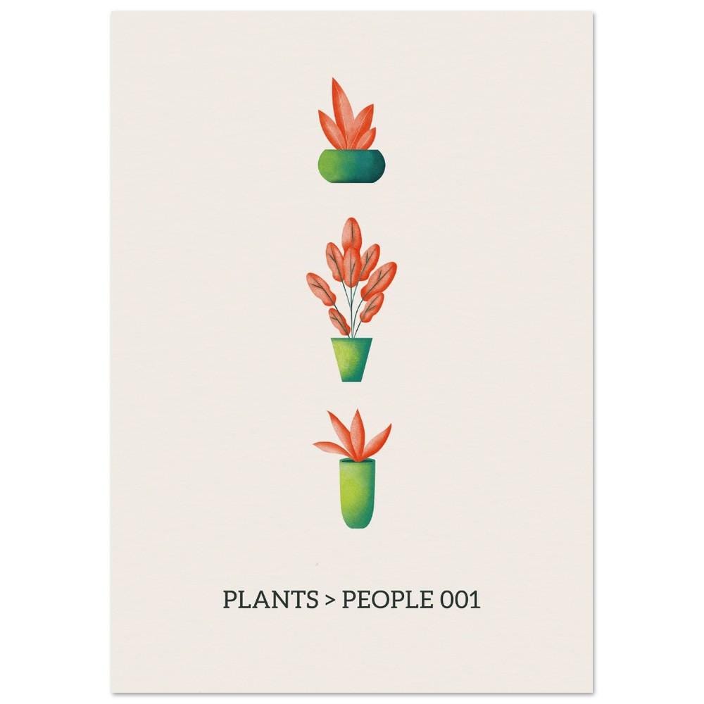 Plantas > Personas Impresión 001 / Arte de pared