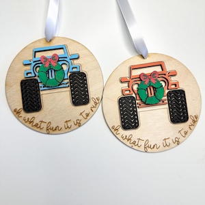 Decorazione natalizia fuoristrada colore personalizzato