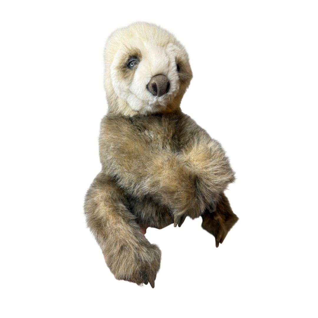 Shadow Puppet Sloth Folkmanis Realistic Baby Sloth Plush Full Body Hand Puppet 15