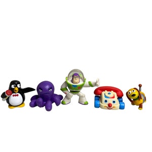 Toy Story Mini Figures Buzz Slinky Dog Chatter Wheezy Stretch