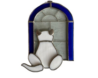 Gallery Inc. Stained Glass Sitting Cat Suncatcher