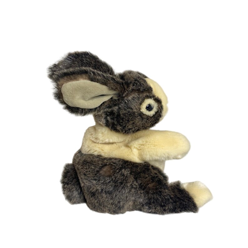 Folkmanis Bunny Rabbit Brown & Cream Plush Puppet - Etsy