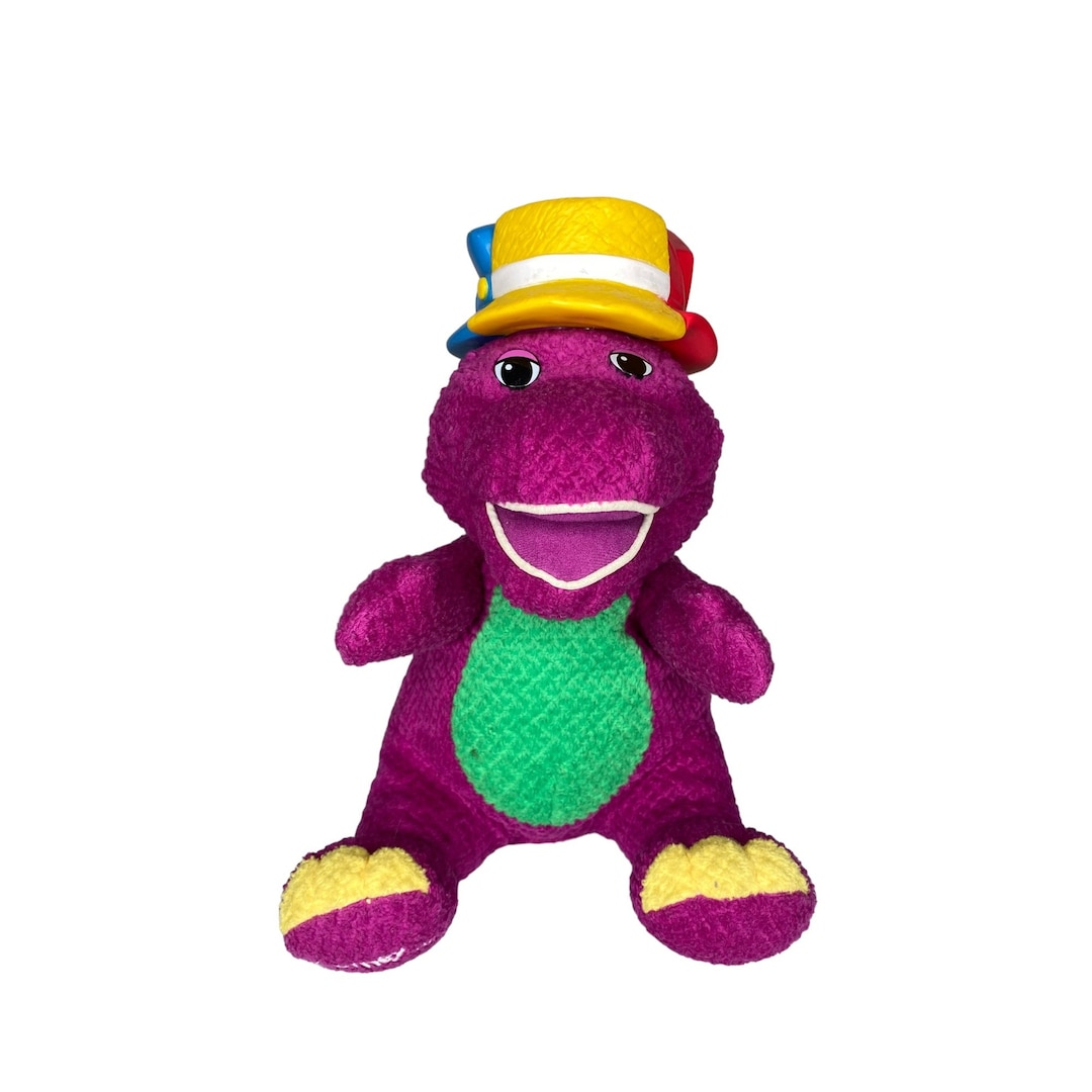 Vintage Barney Fisher Price Singing Silly Hats Plush Works - Etsy