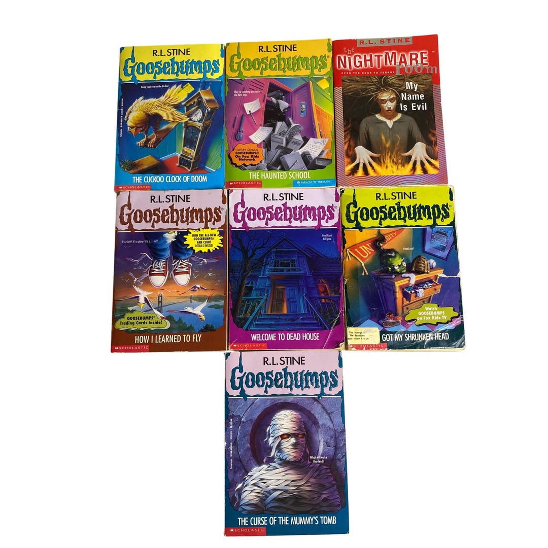 Vintage 90s R.L. Stine Goosebumps Paperback Book Set of 7 - Etsy