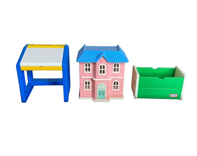 Vintage Little Tikes Dollhouse Size Toy Accessories Set Etsy