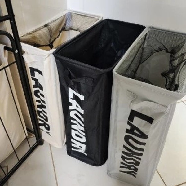 Laundry Basket Labelled ‘LAUNDRY’.