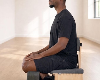 Posture Support Meditation Chair with Backrest, Hip and Knee Cushions, and Ankle/Foot Padding