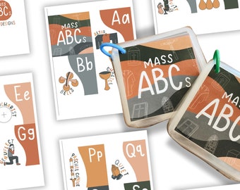 Mass ABCs - PRINTABLE - Digital Download - Catholic Mass Children&#39;s Book - Catholic Printable