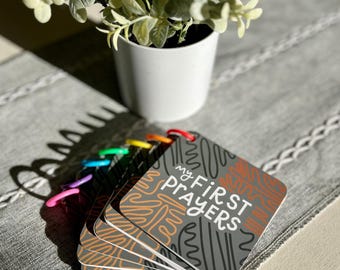 Mi primer libro de oraciones - Libro infantil católico - Libro de actividades para la misa - Oraciones católicas para niños - Regalo de bautizo