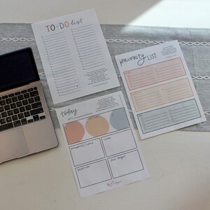 Planning Pages PRINTABLE - 8.5x11 PDF Digital Download - Daily, Weekly ...