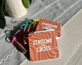 Libro de las Estaciones del Vía Crucis para niños - Libro infantil católico - Libro de actividades para la misa - Cuaresma para niños - Estaciones del Vía Crucis católicas