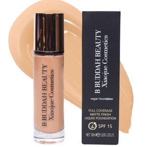 Faith Foundation- 100% waterproof, vegan, and cruelty free. Made with Mineral oil and contains SPF 15. Lightweight, matte, and 24 hour wear.