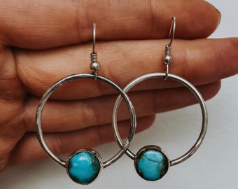 Sonoran gold dangly hoops