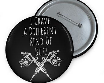 A Different Kind Black Pin Button