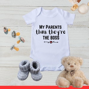 My Parents think they&#39;re the boss | Baby Onesie | Digital Design | Baby Boy | Baby Girl | png | svg file | newborn