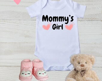 Mommy's Girl Onesie | Baby Onesie | Girl Onesie | Digital Design | png file | mom life | newborn