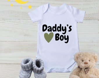 Daddy's Boy Onesie | Baby Boy Onesie | Newborn | Digital Design | png | svg file