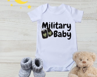 Military Baby Onesie | Digital Design | png | svg file | boy | girl | gender neutral | newborn