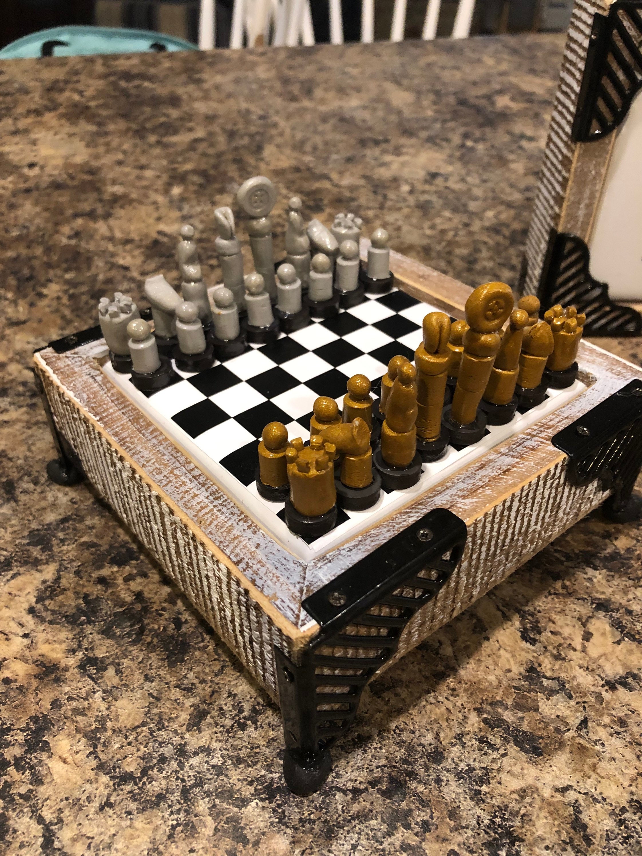 Juego de ajedrez de arcilla polimérica hecho a mano - Etsy España
