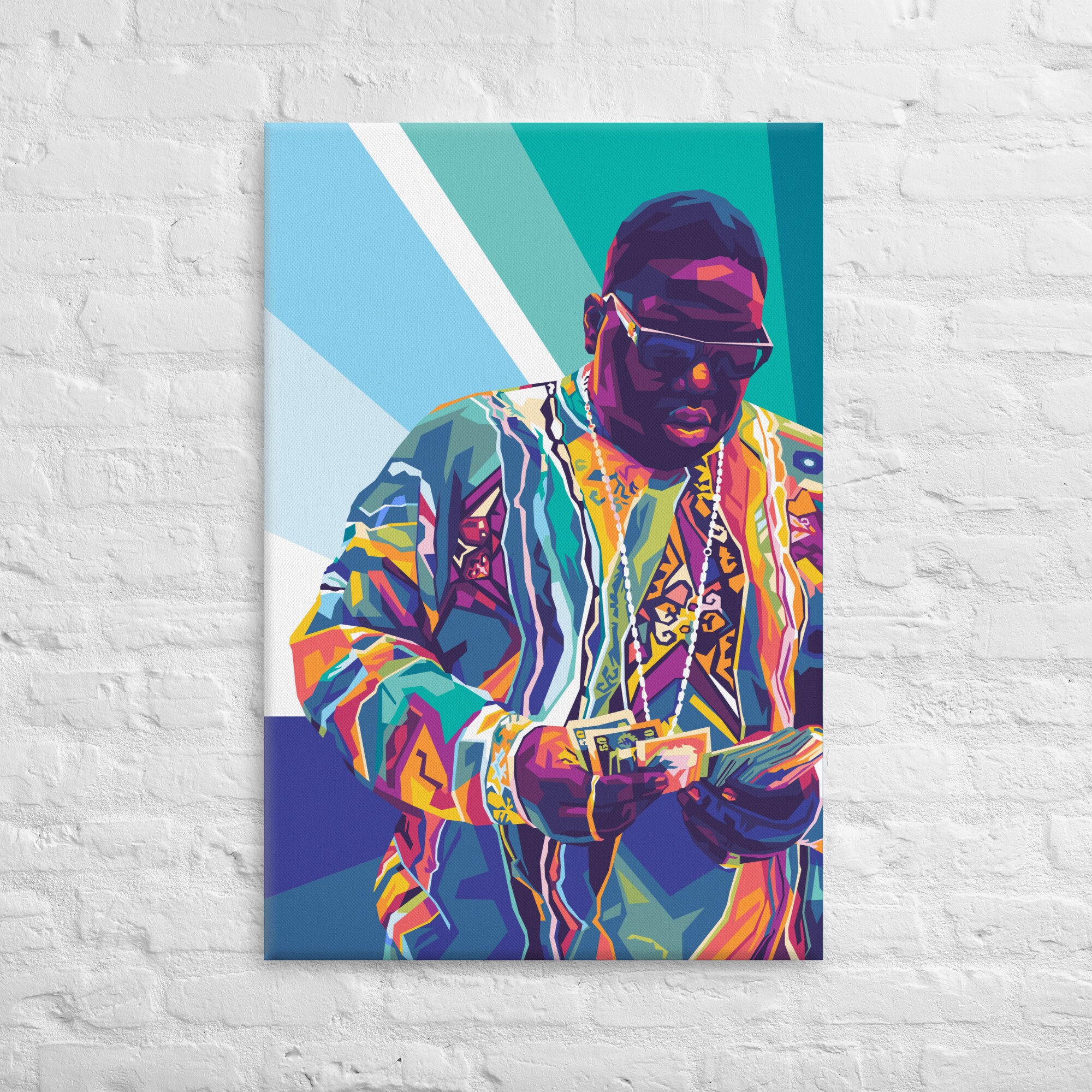 Biggie Smalls Art, Notorious BIG Art, Biggie Canvas Wall Art, Notorious