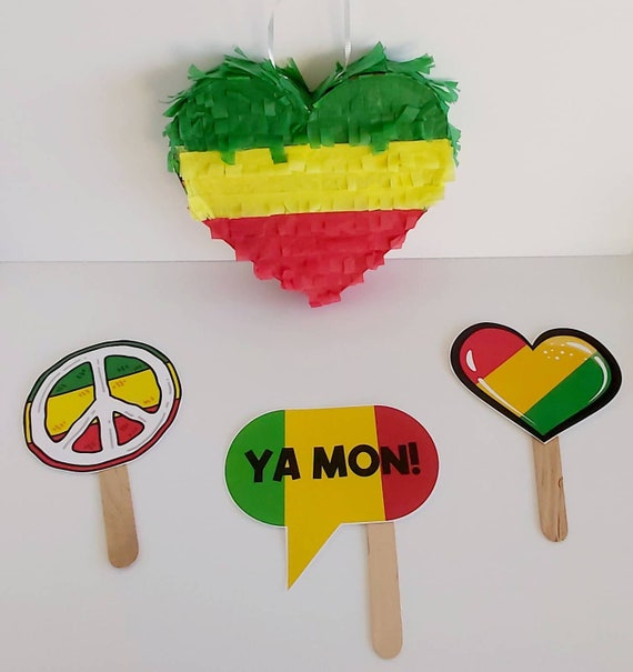 Reggae photo booth clearance props