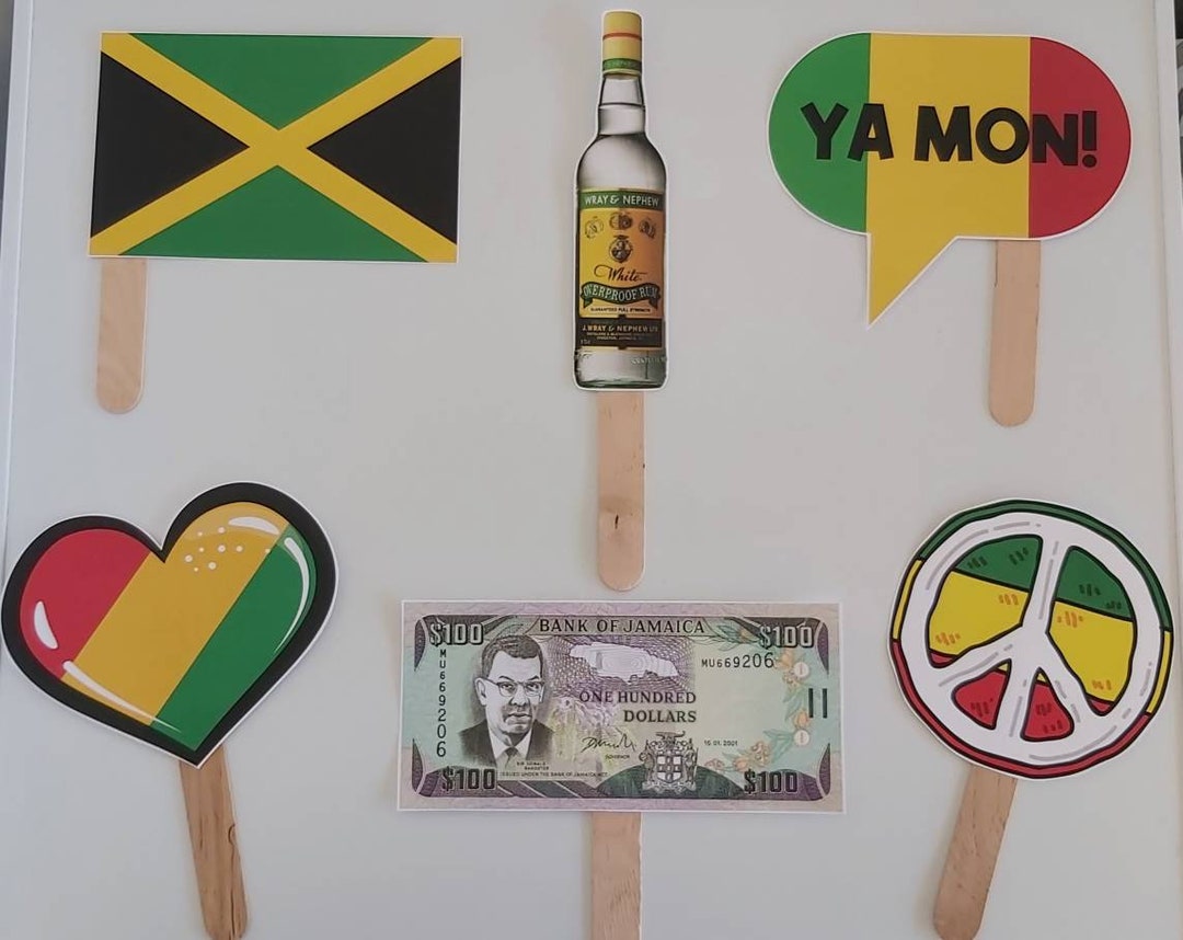 PHYSICAL COPY Photo Props Jamaican Party Reggae Party Picture Prop