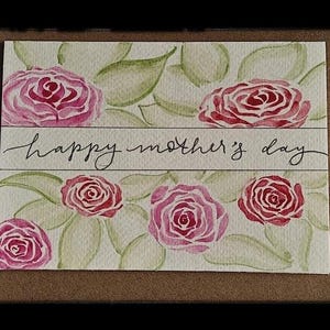 Tarjeta del Día de la Madre - Interior en blanco