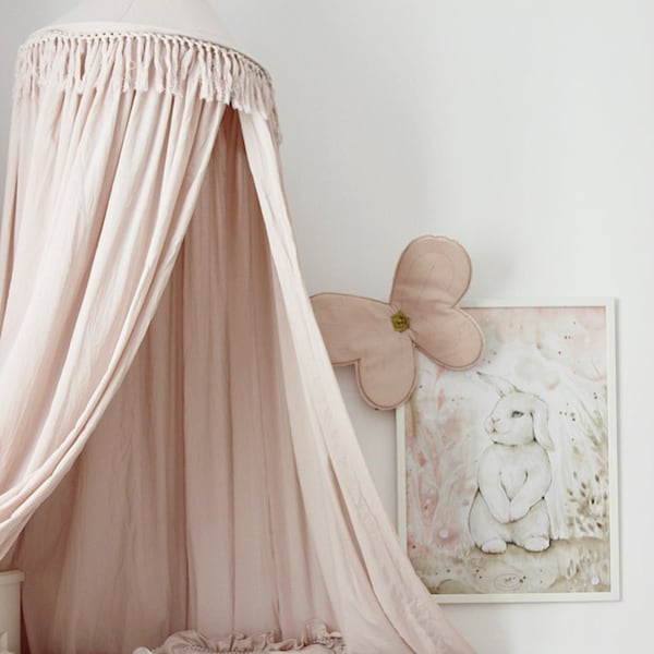 Pink Bed Canopy Etsy