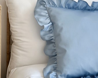Pillow with ruffles made of cotton | ruffled pillow | decorative custom | cushion | ruffled cushions