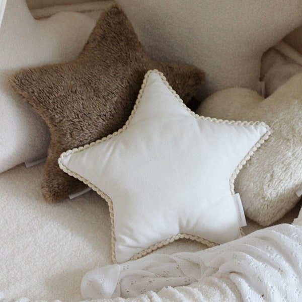 Boho Bubble star pillow  Vanilla | boho pillow | decorative custion | cushion | boho cushions