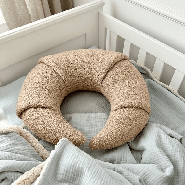 Croissant Harry pillow | teddy bucle croissant pillow | croissant multifuntional pillow | colors