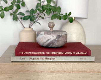 Red Burgundy Gray Large Coffee Table Book Set Hardcover Decorative Books Vatican Art Metropolitan Decor Mid Century Modern Interior Design
